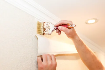 Pose de papier peint à Neuflize — revêtements muraux et toiles de verre